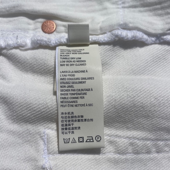 Free People, White We The Free Jean Shorts - Size 28 - Picture 4 of 4